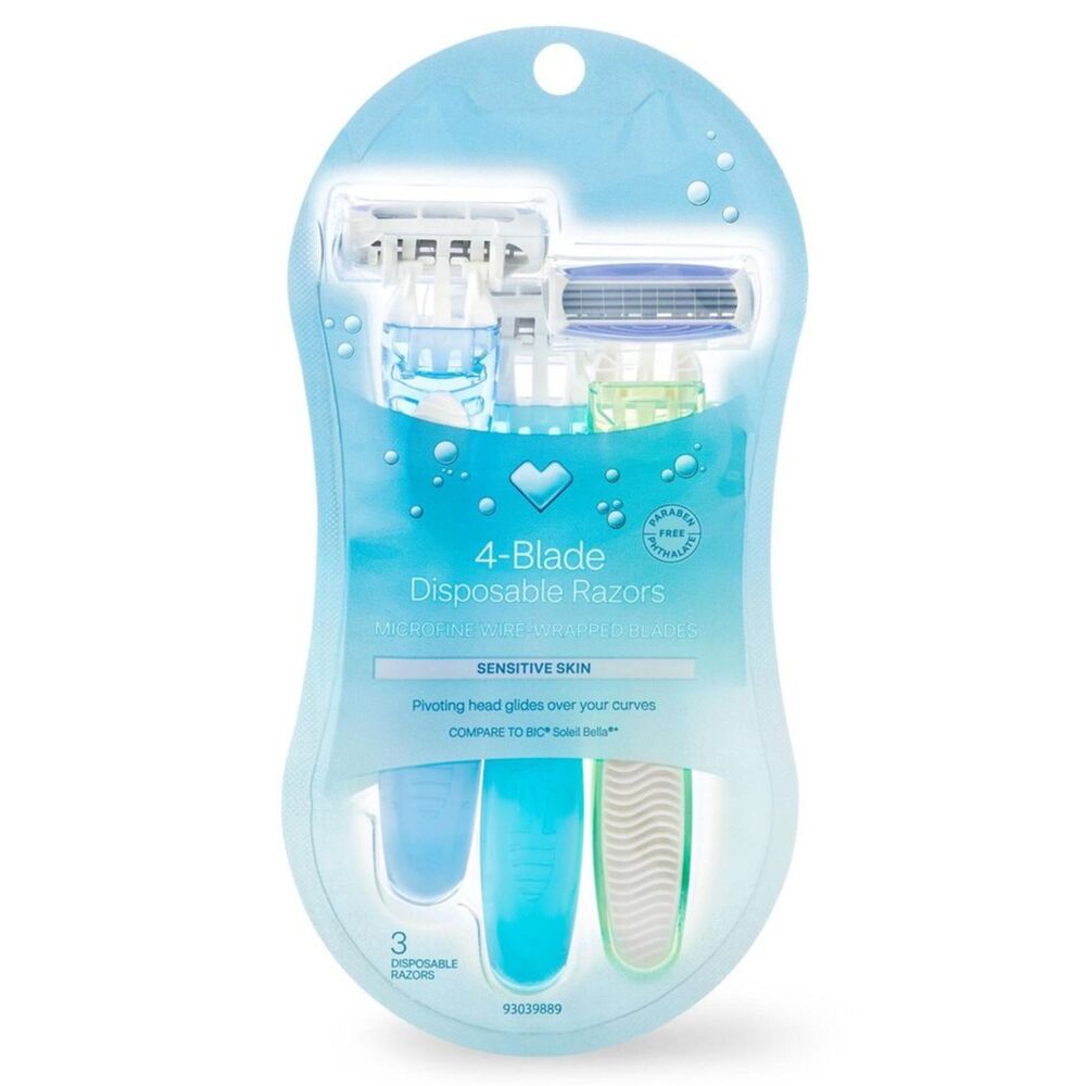 4-blade disposable razors in 4 different colors CVS Sensitive Skin
